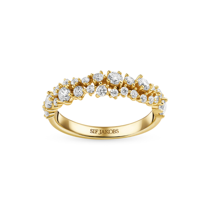 Sif Jakobs - Cristallo Piccolo ring med zirkonia i forgyldt - r2493-cz-yg