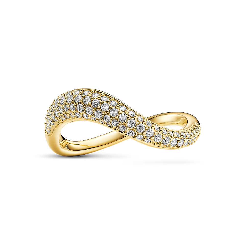 Sif Jakobs - Infinito ring i forgyldt med zirkonia - r2870-cz-yg
