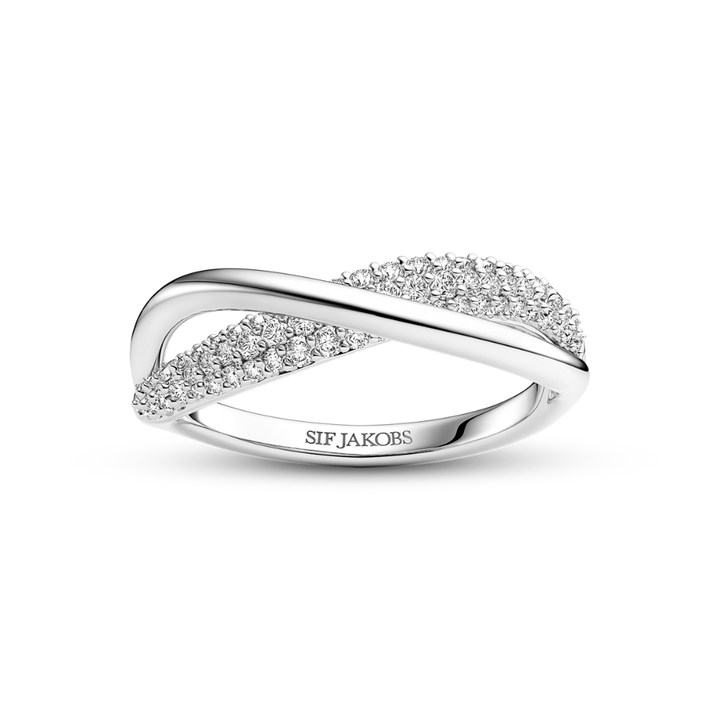 Sif Jakobs - Infinito Due ring i sølv med zirkonia - r2871-cz