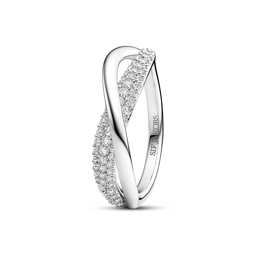 Sif Jakobs - Infinito Due ring i sølv med zirkonia - r2871-cz