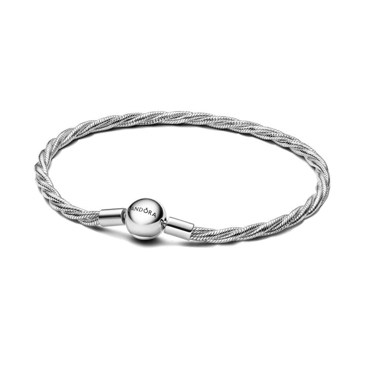 Pandora - Twistede slange armbånd i sølv - 593757c00