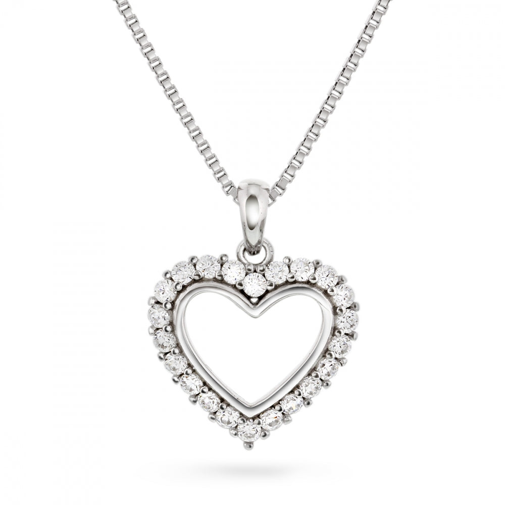 Arne Nordlie - Sølv hjerte med sten - 67188