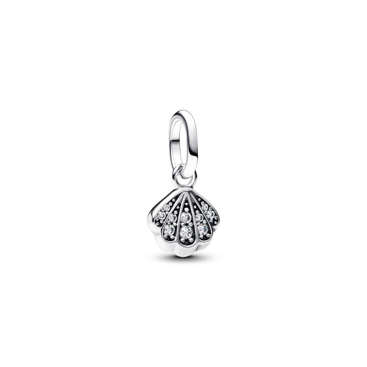 Pandora - Muslingeskal charm med sten - 793855c01