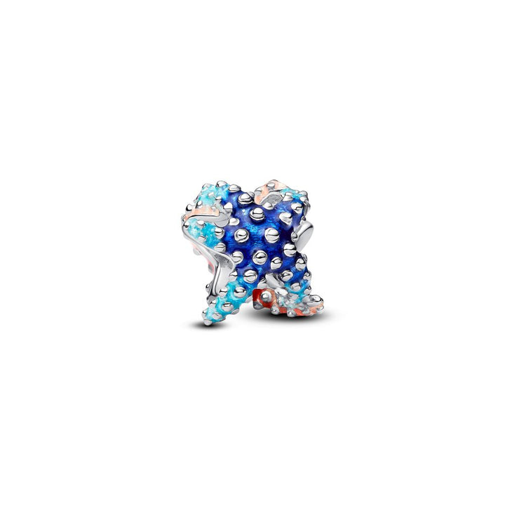 Pandora - Søstjerne charm i saølv med regnbuefarvede emalje - 793817c01