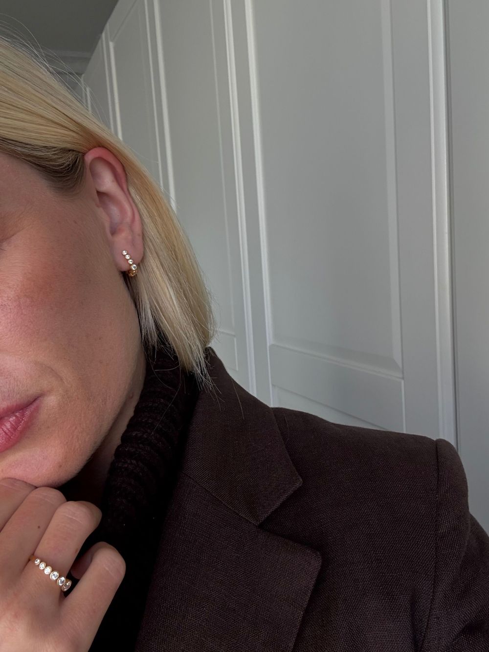 byBiehl - Stardust Flow ring i forgyldt sølv med sten - 5-4608a-gp