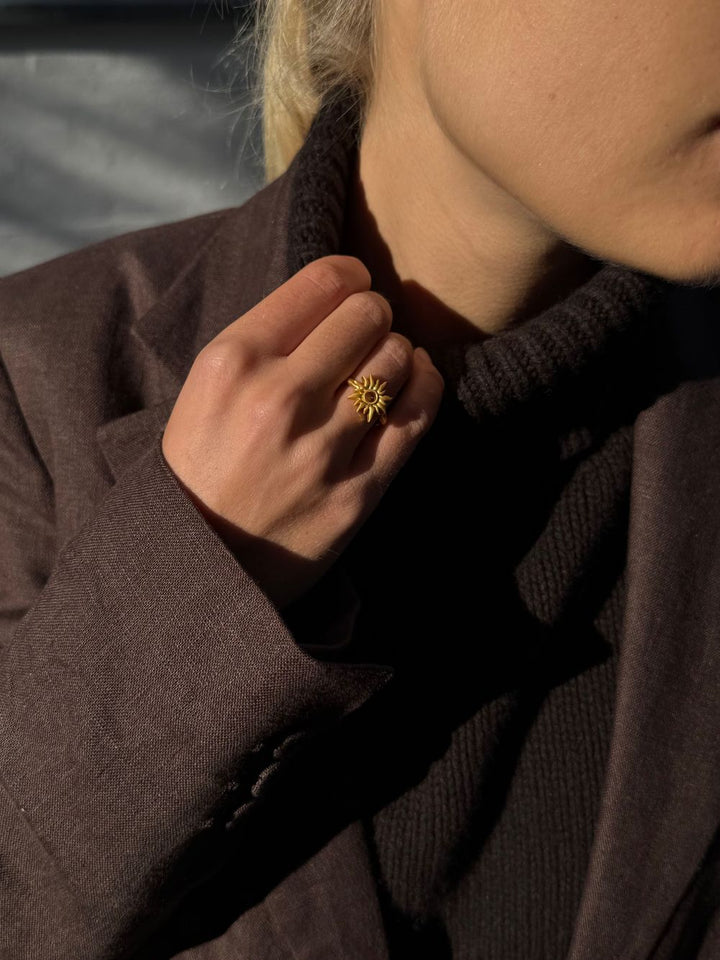 byBiehl - Sun Wild ring i forgyld sølv - 5-4208-gp