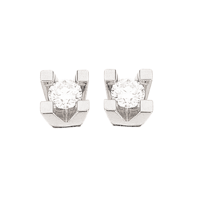 kleopatra øreringe ørestikker med diamant brillant hvidguld scrouples