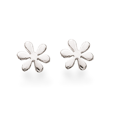 Scrouples - Sølv øreringe med blomst til børn - 150902