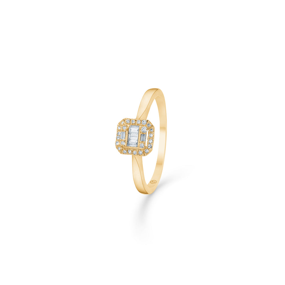 Elizabeth guld ring med diamanter 0,18ct-1541031