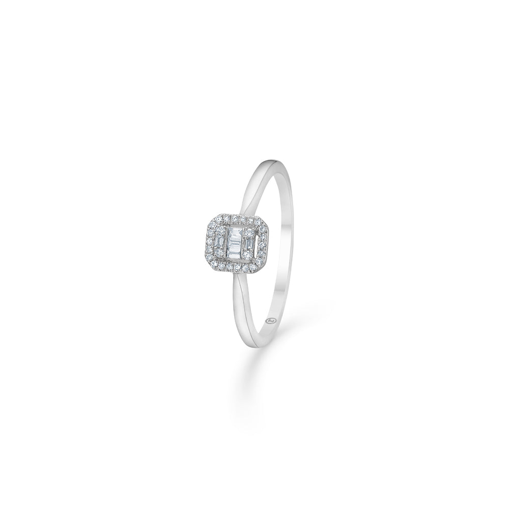 Elizabeth hvidguld ring med diamanter-1641030