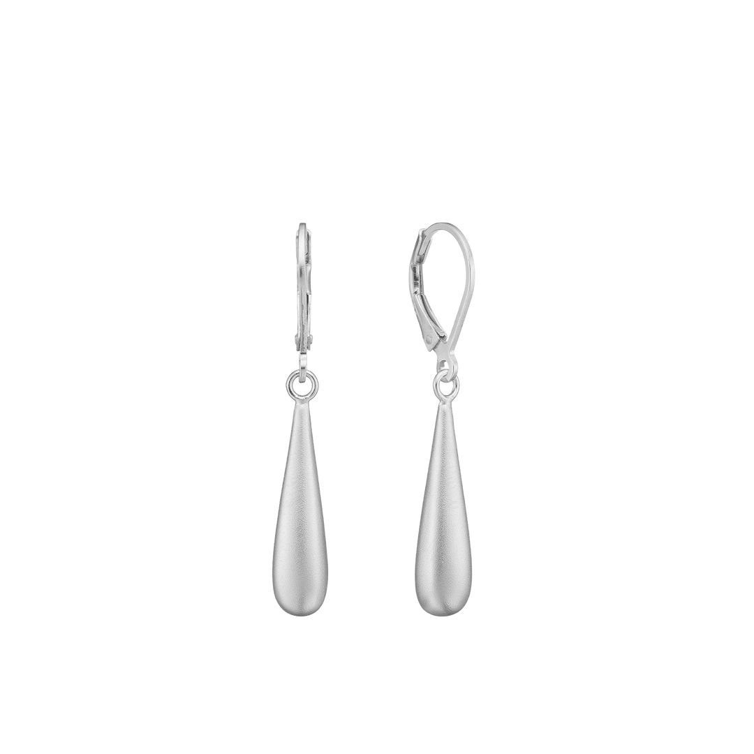 Aagaard - Sølv øreringe med dråbe vedhæng - 1670-s-s45