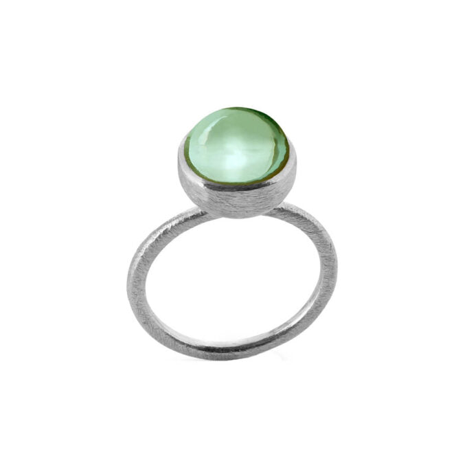 SFB - Sølv ring med grøn kvarts - 1678-1-107