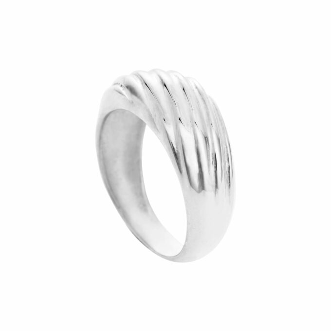 SFB - Sølv ring med bølge mønster - 1698-11-54