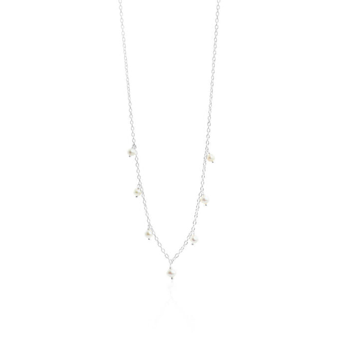 SFB - Sølv halskæde med ferskvands perler - 1868-1-45-900
