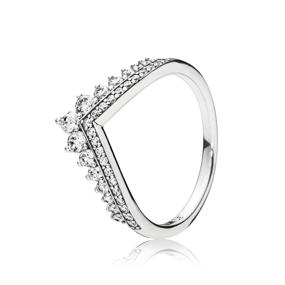 Princess Wish Pandora sølv ring med zirkoner