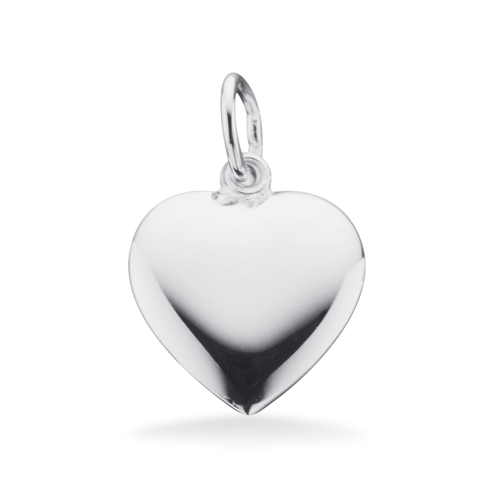 Scrouples - Sølv hjerte lavet i  massivt sølv, 13x13mm - 200442