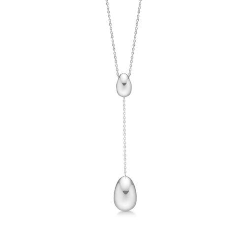 Mads Z - Dangling Ellipse halskæde i sølv - 2120029