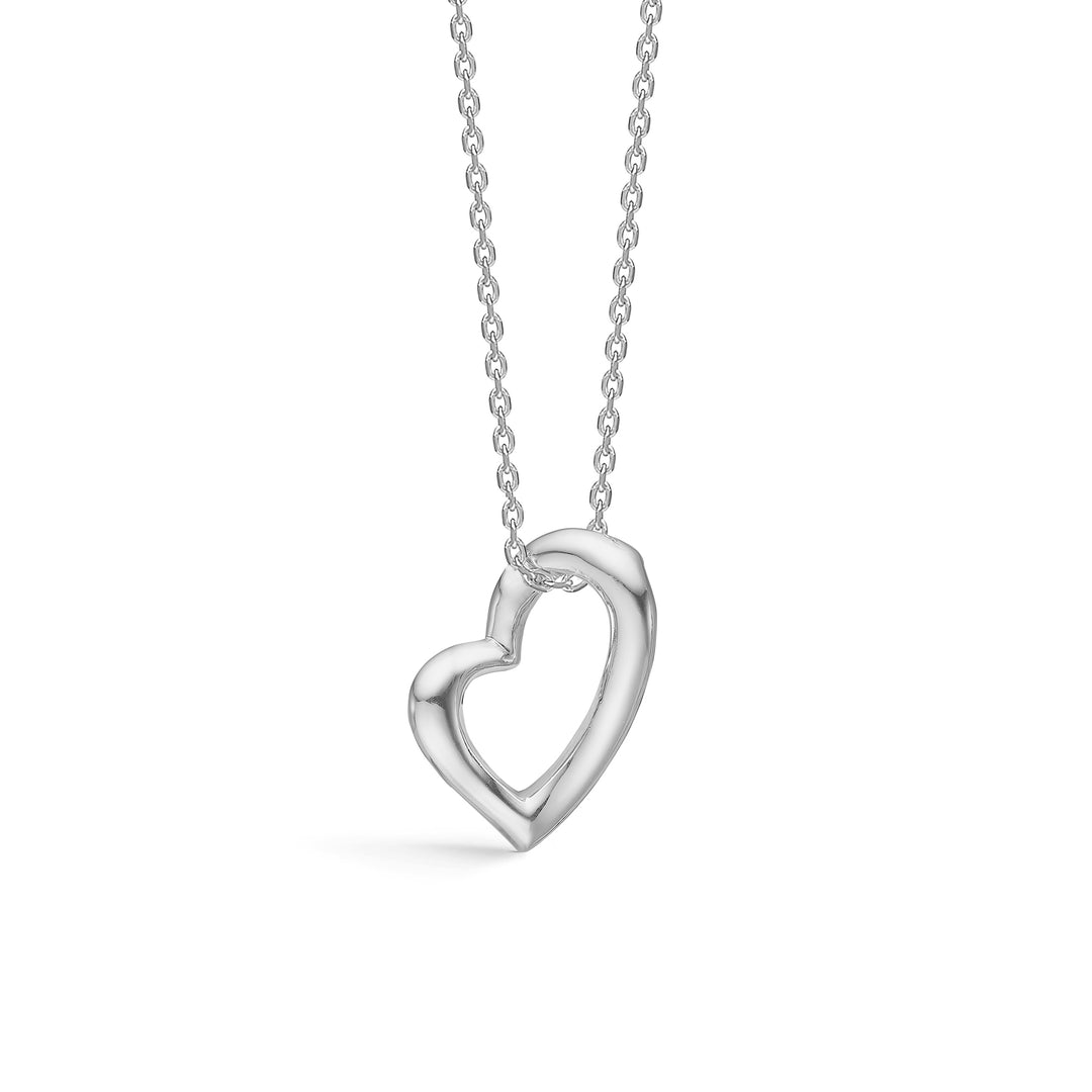 Mads Z - Melt My Heart sølv halskæde med hjerte - 2120106