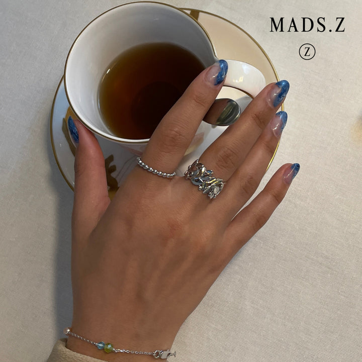 MadsZ - Olive love sølv ring - 2140104