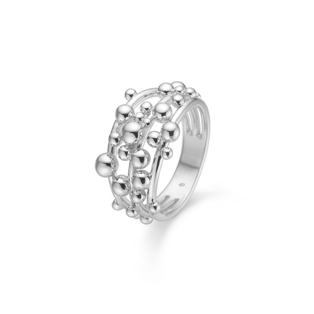 Mads Z - Bubbles ring lavet i sølv - 2140166