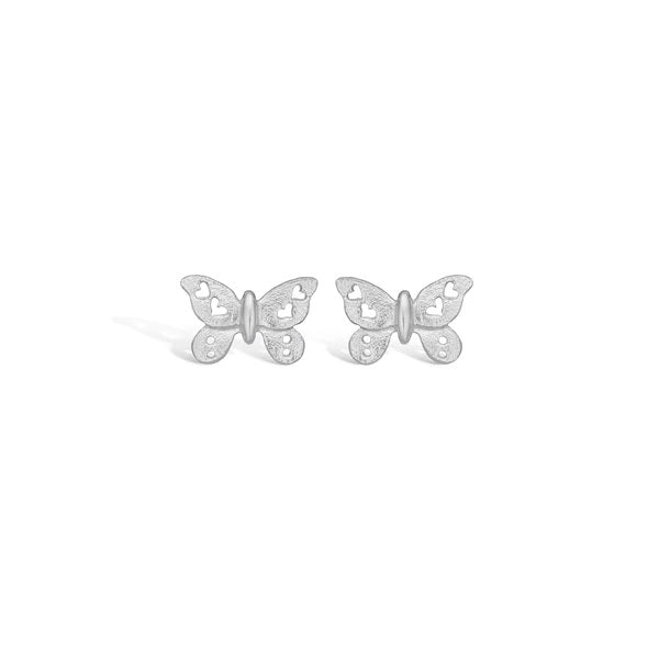 Blossom Cenhagen - Sølv sommerfugle ørestikker - 21911594