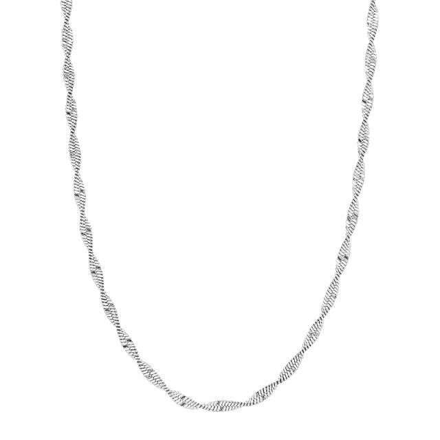 Nordahl - Singaporre halskæde i sølv - 225133