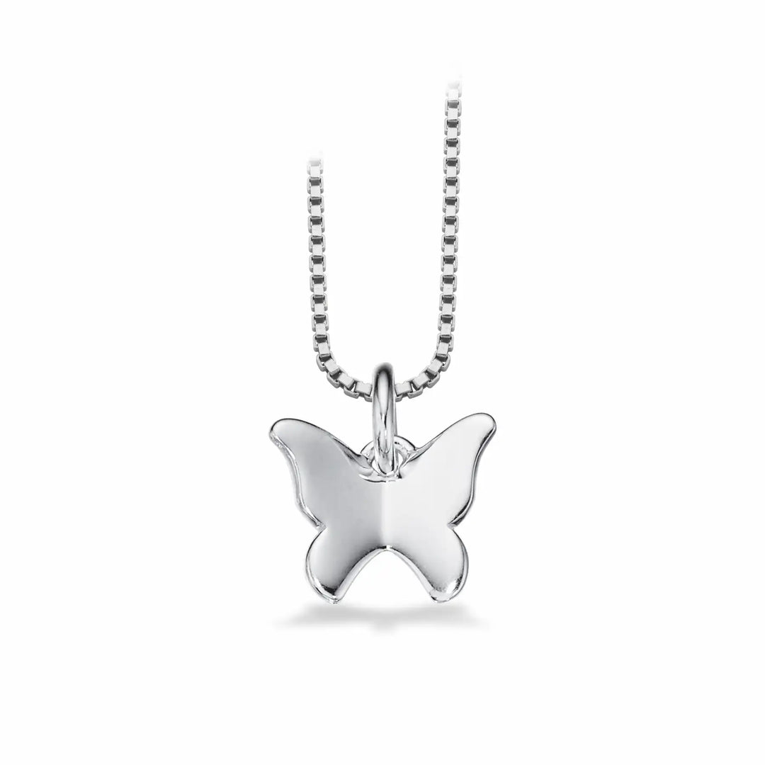Scrouples - Sølv halskæde med sommerfugl - 234742