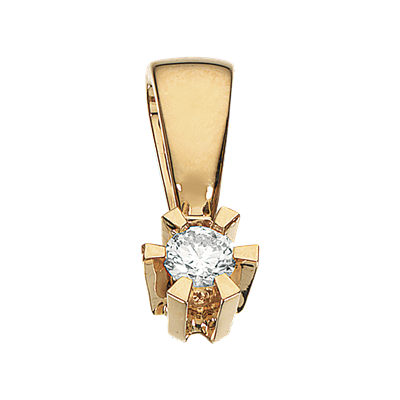 Scrouples - Prinsesse vedhæng i guld med 0,06ct diamant - 2775,06