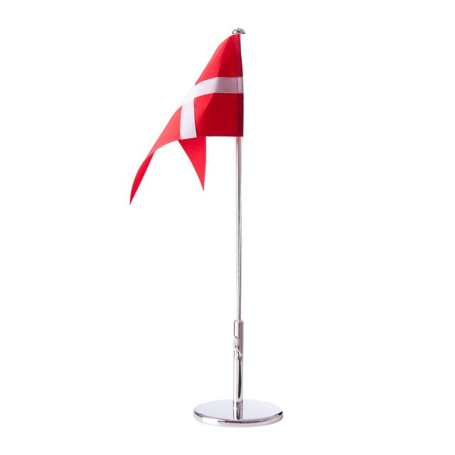 Nordahl - Forkromet blank bordflag, 30cm - 150-81021