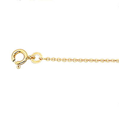 Scrouples - Standard halskæde, rund anker i forgyldt sølv - 41032,42-45fg