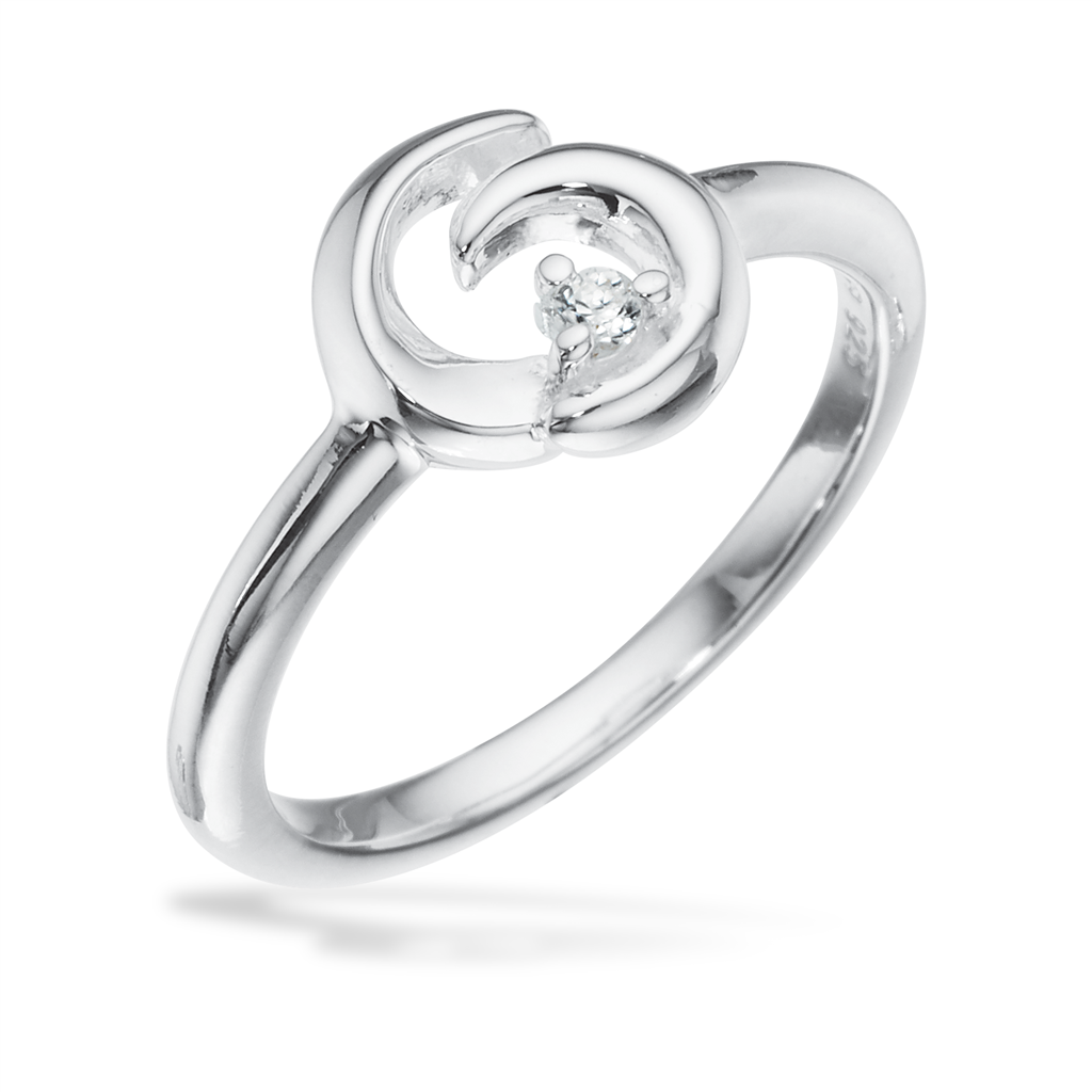 Scrouples - Sølv ring med sten - 727152