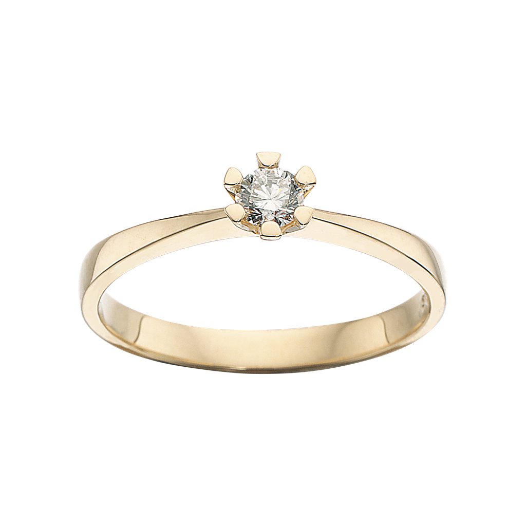 Vida - Guld ring med diamant 0,15ct - 7813,15