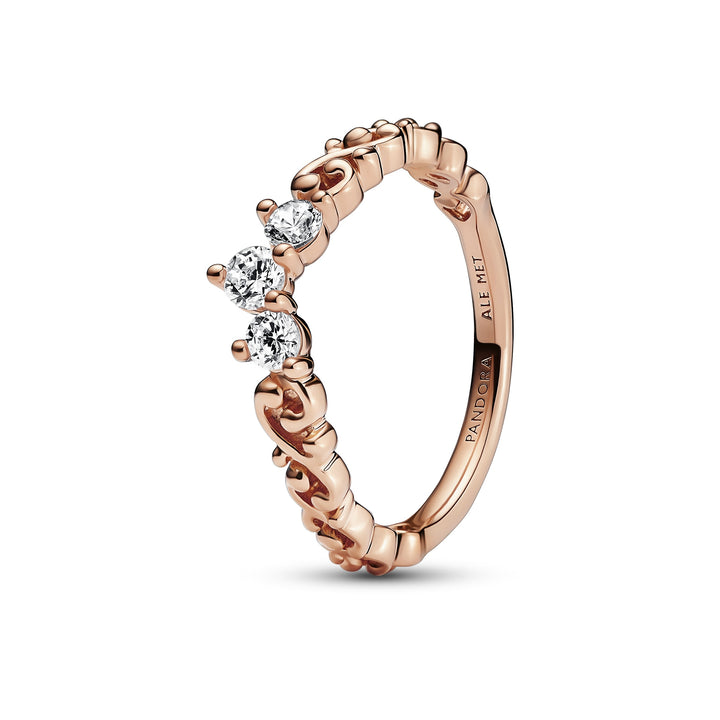 Pandora - Royal Hvirvel Tiara ring i rosaforgyldt - 182232c01