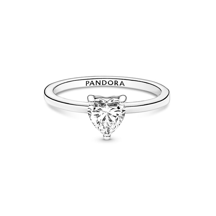 Pandora - Funklende hjerte ring - 191165c01