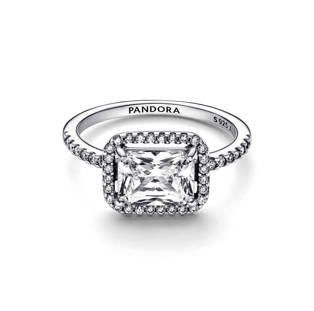 Pandora - Sølv ring med stor stn - 192391c01