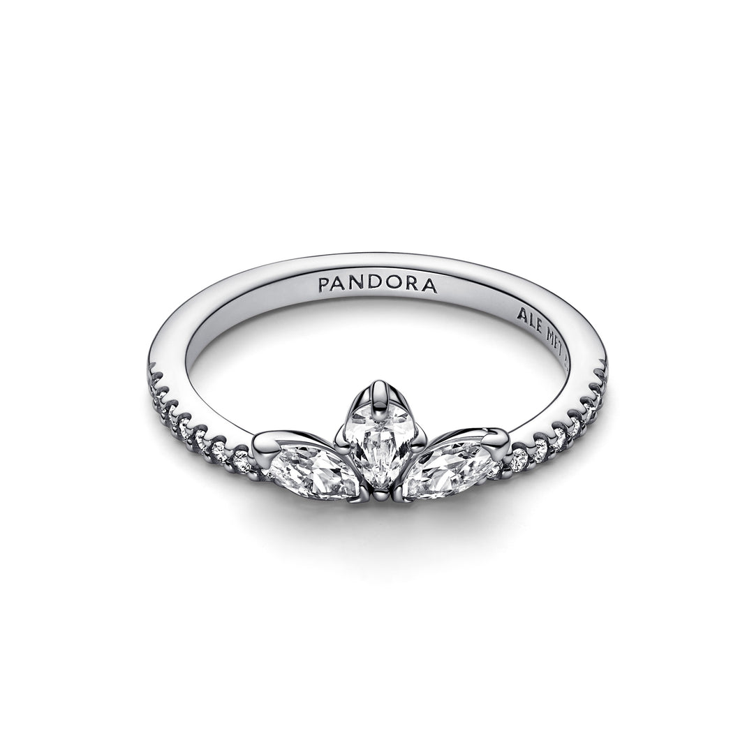 Pandora - Sølv ring med diadem med sten - 192392c01