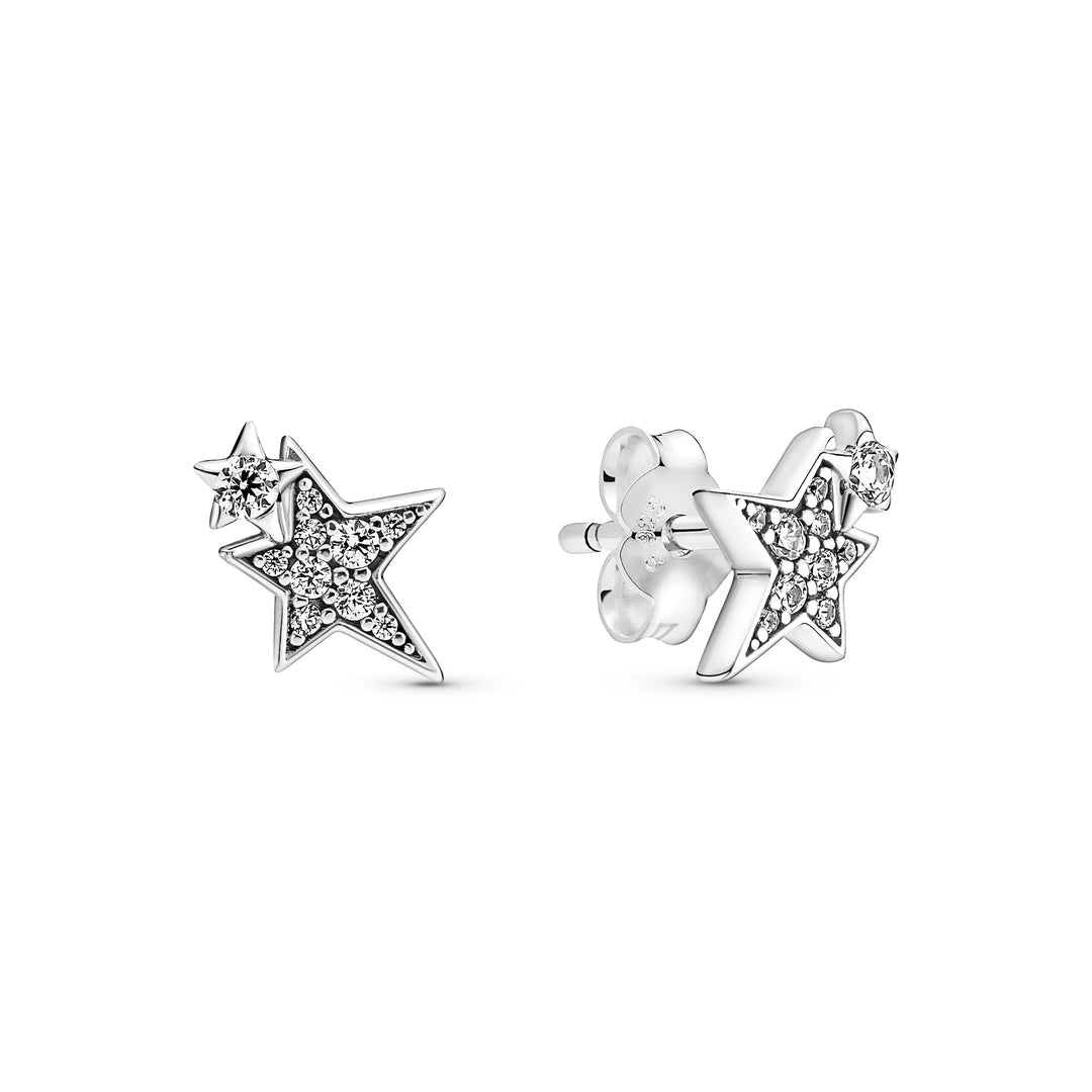 Pandora - Stjerne øreringe i sølv - 290012c01