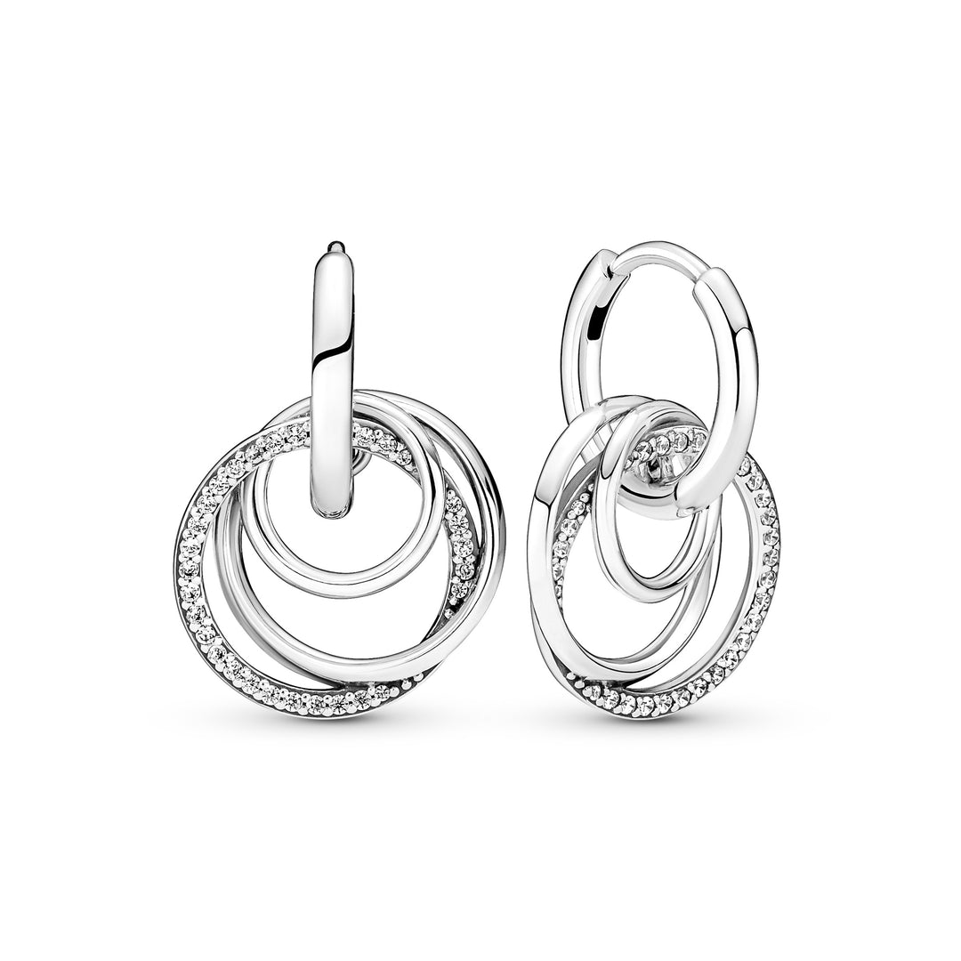 Pandora - Familien altid, cirkel øreringe i sølv - 291156C01