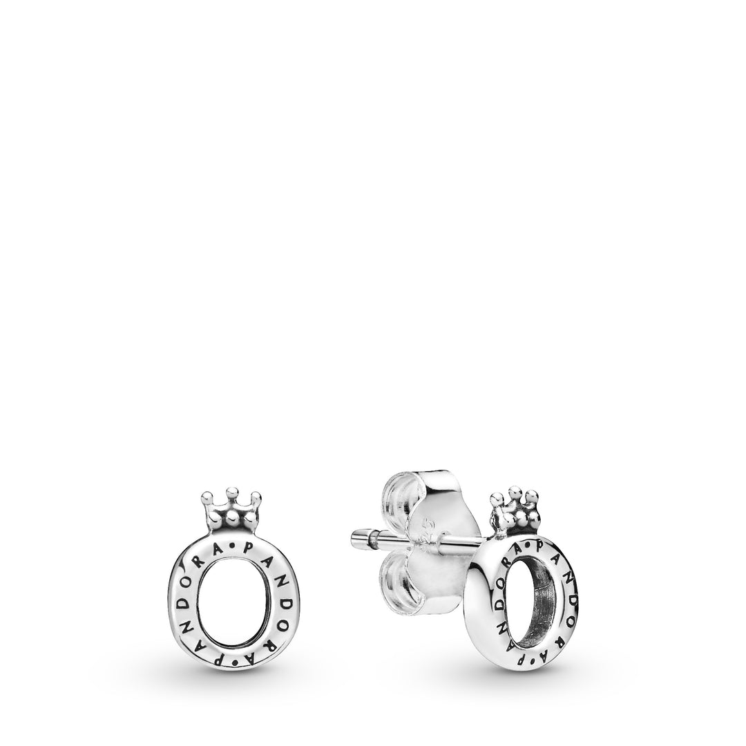 298295-Crown O sølv øreringe med Pandora logo
