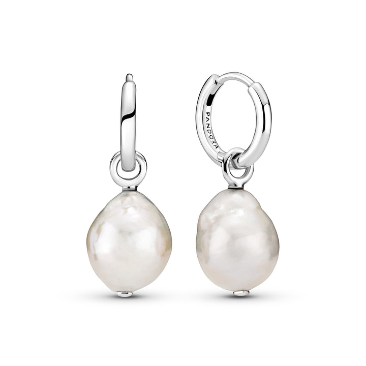 Pandora - Barok perle creoler i sølv - 299426c01
