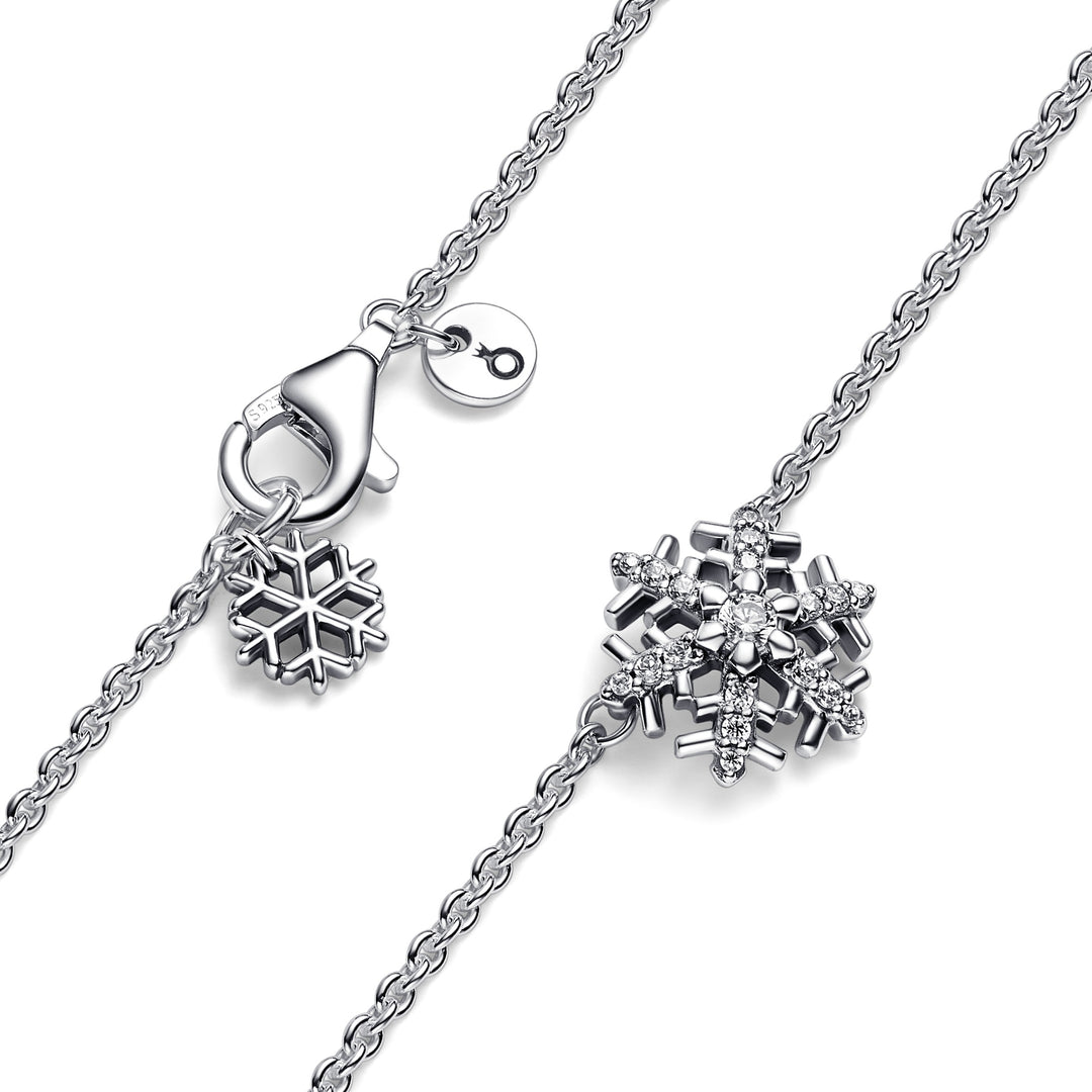 Pandora - Snefnug vedæng i en kæde i sølv - 392371c01-45