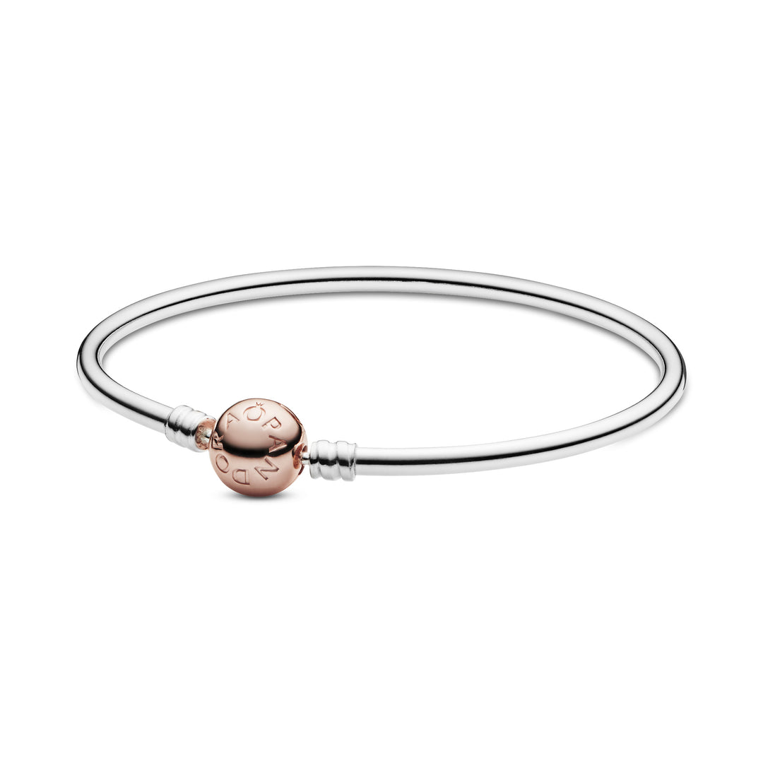 Pandora - Sølv armring med rosaforgyldt lås - 580713