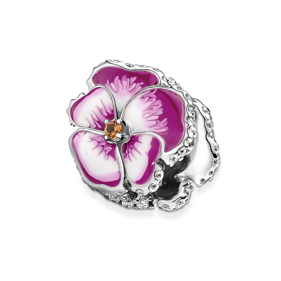 Pandora - Pink Stedmoderblomst charm - 790777c01