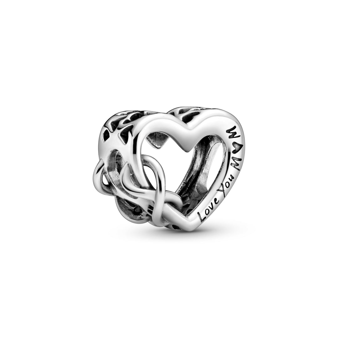 Pandora - Love You Mom charm i sølv - 798825c00