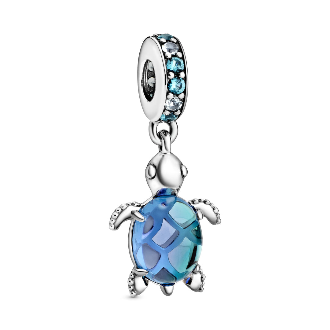 Pandora - Havskildpadde charm med blå sten - 798939C01