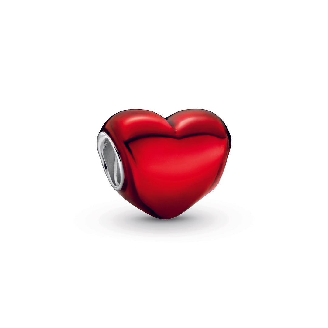 Pandora - Rødt hjerte charm - 799291c02