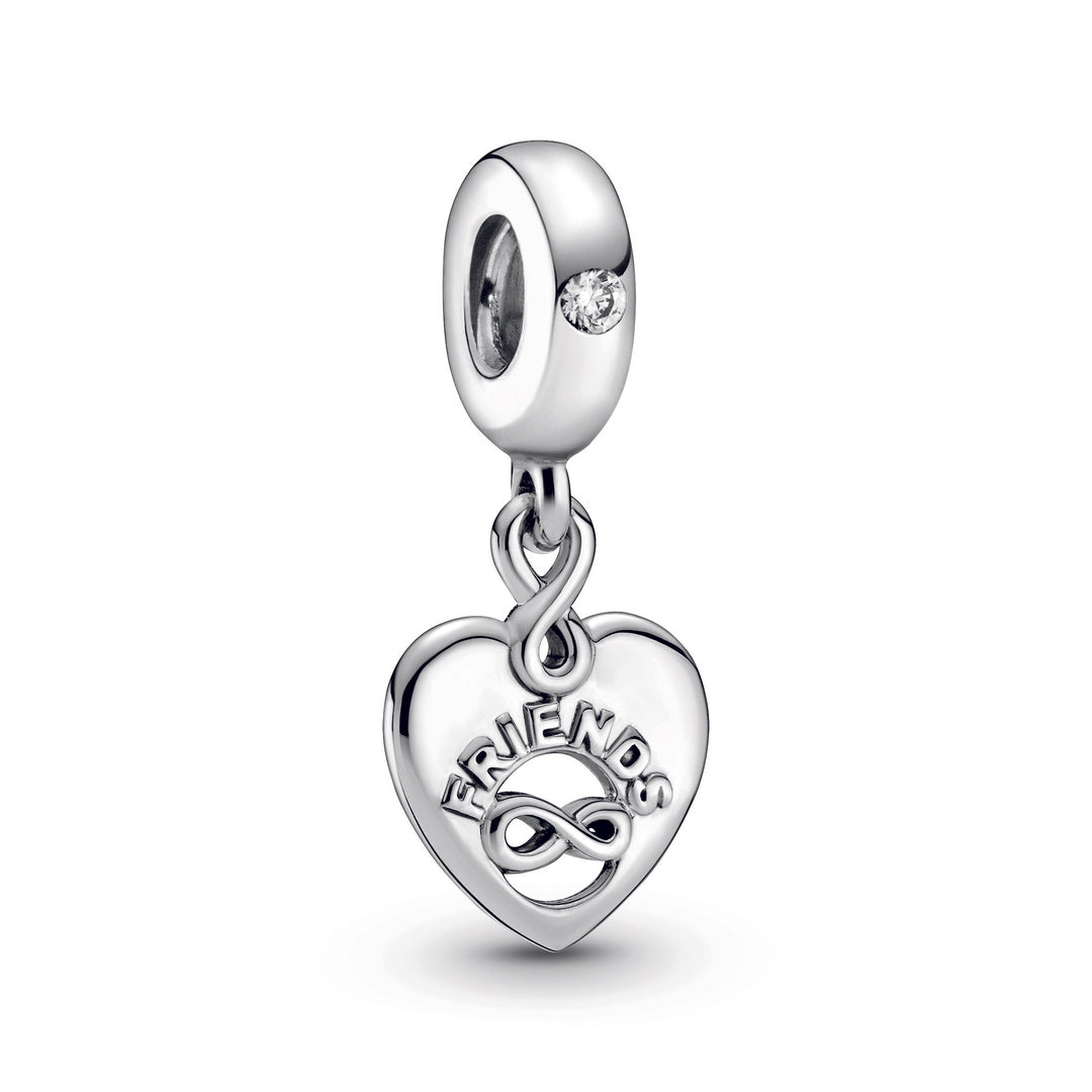 Pandora - Hjerte charm med uendeligheds tegn - 799294