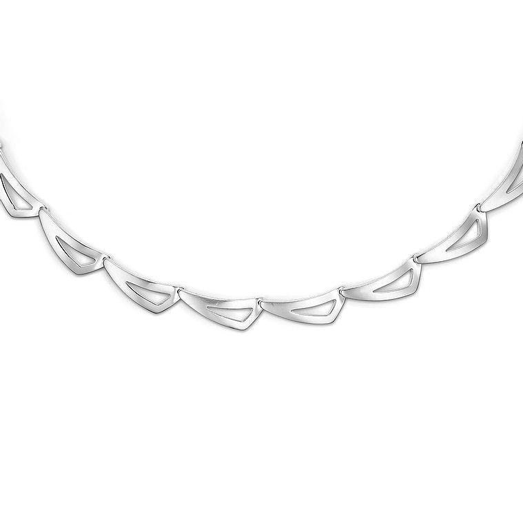 Ny moderne halskæde fra Randers sølv -RS98107