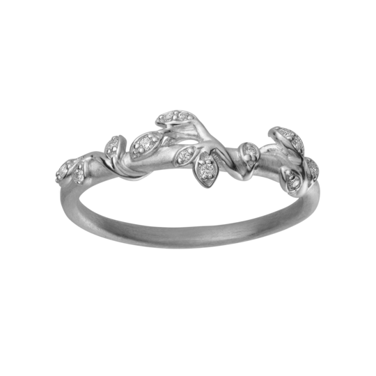 sølv ring med sten zikonis blade jungel serien bybiehl
