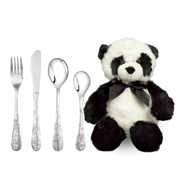 Noa Kids - Panda børnebestik med bamse - 93002527007